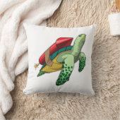 ロケット付き亀 クッション (ブランケット)