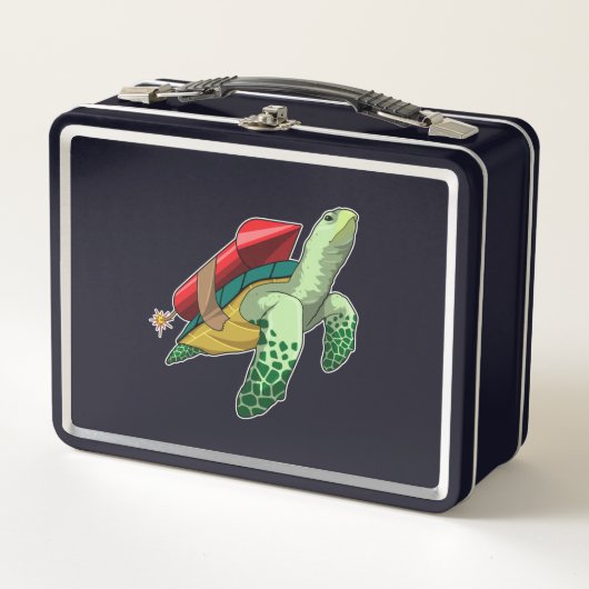 ロケット付き亀 メタルランチボックス (正面)