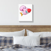 ロケット付タコ キャンバスプリント (インサイチュ (寝室))