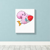 ロケット付タコ キャンバスプリント (インサイチュ (ウッドフロア))