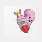 ロケット付タコ フリースブランケット (正面(横))