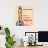 ロケット図 ポスター (ホームオフィス)