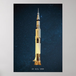 ロケット宇宙アポロ11ムーンランディング ポスター