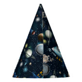 ロケット宇宙冒険の誕生日 パーティーハット (裏面)