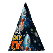 ロケット宇宙冒険の誕生日 パーティーハット (右)
