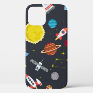 ロケット宇宙太陽の地球系と惑星コスモス  iPhone 12ケース
