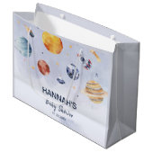 ロケット宇宙少年ベビーシャワーパーティー ラージペーパーバッグ (正面アングル)