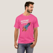 ロケット宇宙旅行天文学サイエンティスト未来Ast Tシャツ (正面フル)