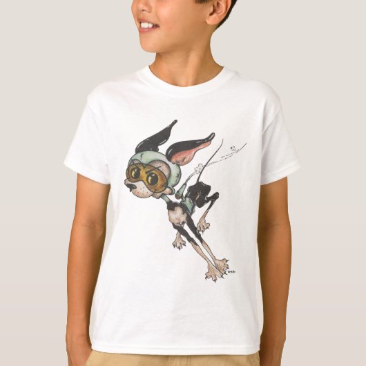 ロケット宇宙犬 Tシャツ (正面)