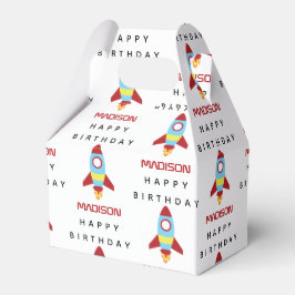 ロケット宇宙船の打ち上げ名前をカスタムする誕生日 フェイバーボックス