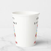 ロケット宇宙船の打ち上げ名前をカスタムする誕生日 紙コップ (右)