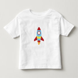 ロケット宇宙船の打ち上げ トドラーTシャツ