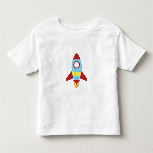 ロケット宇宙船の打ち上げ トドラーTシャツ (正面)