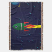 ロケット宇宙船宇宙飛行士 スローブランケット (正面縦)