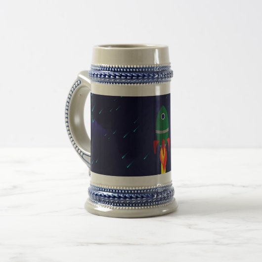 ロケット宇宙船宇宙飛行士 ビールジョッキ (正面左)