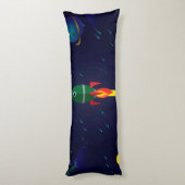 ロケット宇宙船宇宙飛行士 ボディピロー (裏面 (縦))