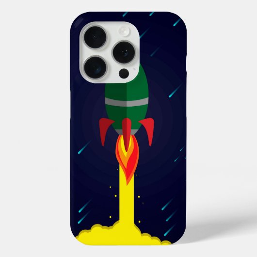 ロケット宇宙船宇宙飛行士 Case-Mate iPhoneケース (裏面)