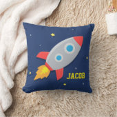 ロケット宇宙船、子供部屋向けの宇宙 クッション (ブランケット)