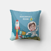 ロケット宇宙飛行士宇宙スーツカスタムフォトキッズルーム クッション (正面)