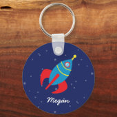 ロケット宇宙 キーホルダー (正面)