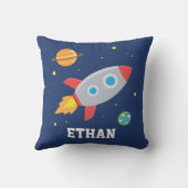 ロケット宇宙,惑星と星,子供部屋 クッション (裏面)