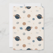 ロケット弾の打ち上げ一歳の誕生日 招待状 (裏面)