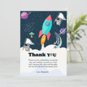 ロケット惑星銀河系と宇宙サンキューカード 案内状 (スタンド正面)