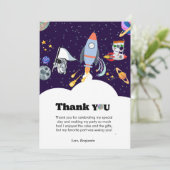 ロケット惑星銀河系と宇宙サンキューカード 案内状 (スタンド正面)