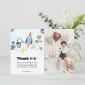 ロケット惑星銀河系と宇宙サンキューカード 案内状 (スタンド正面)