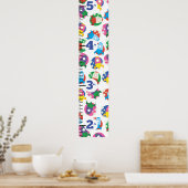 ロケット成長図。 ポスター (キッチン)