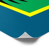 ロケット打ち上げおもしろいカラフルが満杯でSci-Fi ポスター (角)