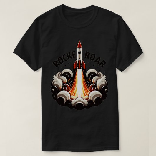 ロケット打ち上げ1 Tシャツ (デザイン正面)