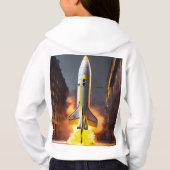 ロケット打ち上げTシャツデザイン (裏面)