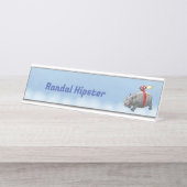 ロケット海老 デスクネームプレート (正面)