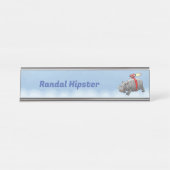 ロケット海老 デスクネームプレート (正面)