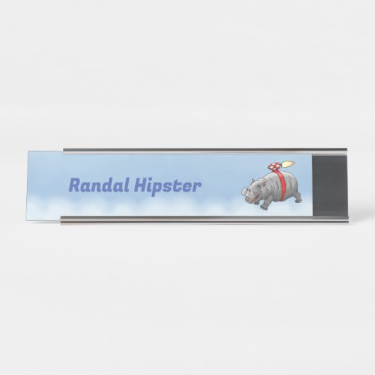 ロケット海老 デスクネームプレート (正面)