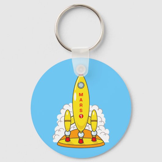 ロケット火星 キーホルダー (正面)