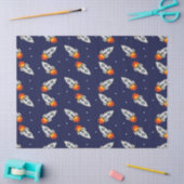 ロケット熱狂するロケット 薄葉紙 (クラフト)