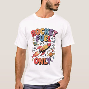 ロケット燃料のみ スペースロケット 面白い 励まし  Tシャツ