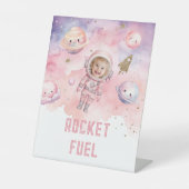 ロケット燃料宇宙惑星少女の誕生日 台座サイン (正面)