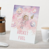 ロケット燃料宇宙惑星少女の誕生日 台座サイン (インサイチュ)