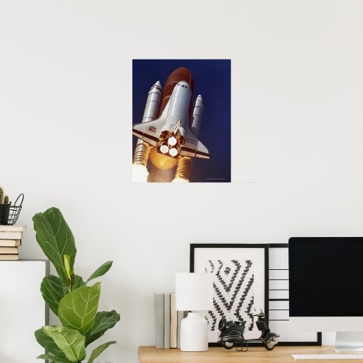 ロケット発射 ポスター (ホームオフィス)