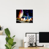 ロケット発射 ポスター (ホームオフィス)