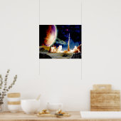 ロケット発射 ポスター (キッチン)