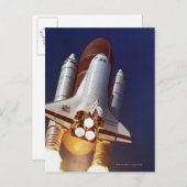 ロケット発射 ポストカード (正面/裏面)