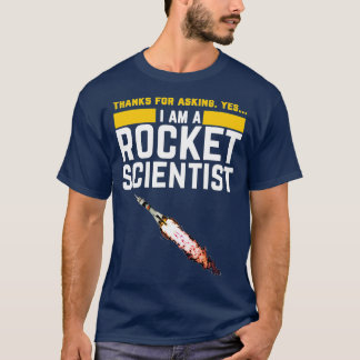 ロケット科学おもしろい者 Tシャツ