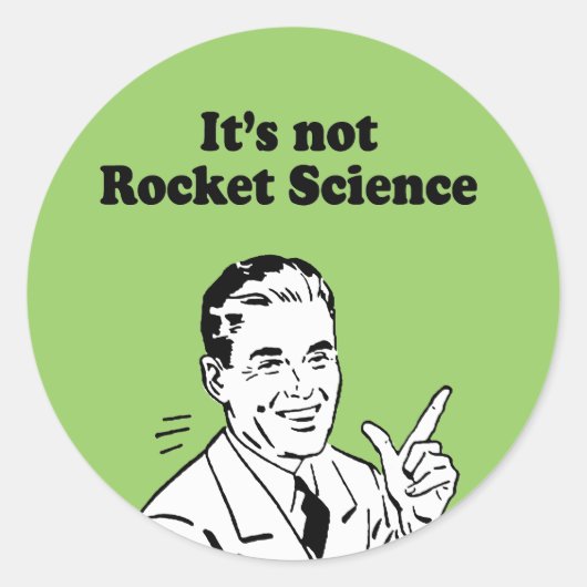 ロケット科学ではない ラウンドシール (正面)