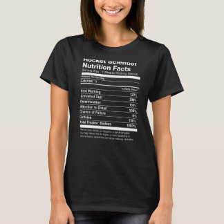 ロケット科学者の栄養事実おもしろい Tシャツ