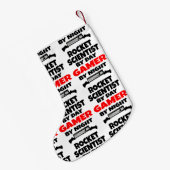 ロケット科学者バイデイゲーマー スモールクリスマスストッキング (裏面 (吊り時))