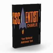 ロケット科学者名前をカスタムするブロック賞 フォトブロック (左)